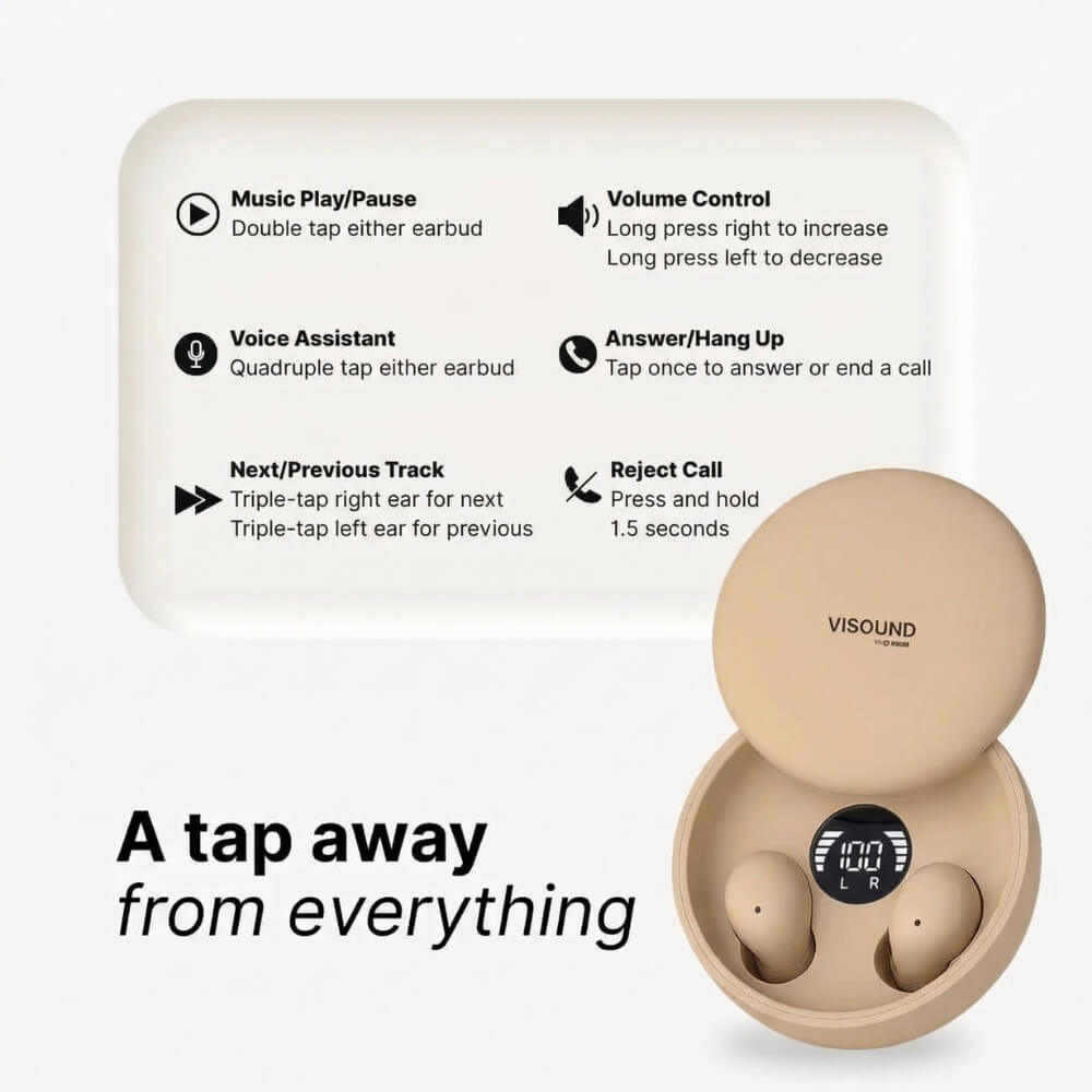 ViSound™ Air - Ultra-Light Earbuds - Skin Tones Edition