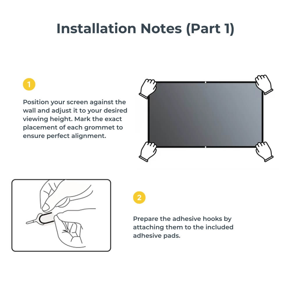 Vision Beam™ Premium Grey Projection Screen
