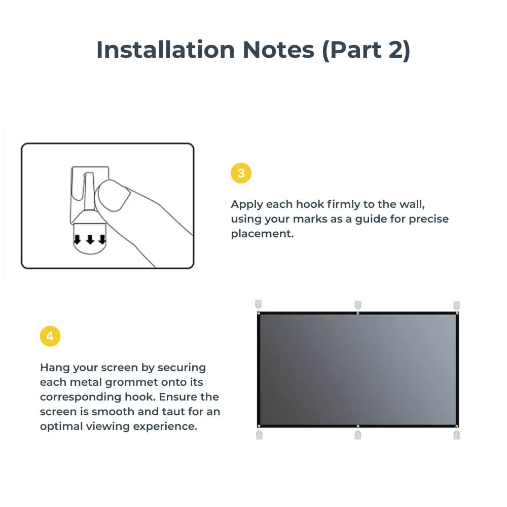 Vision Beam™ Premium Grey Projection Screen